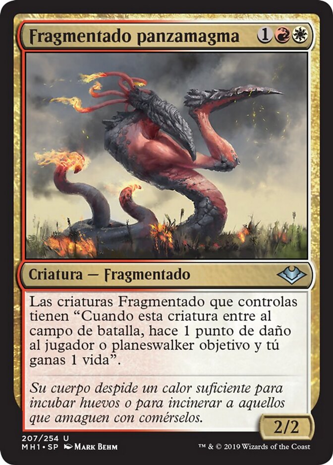 Fragmentado panzamagma
