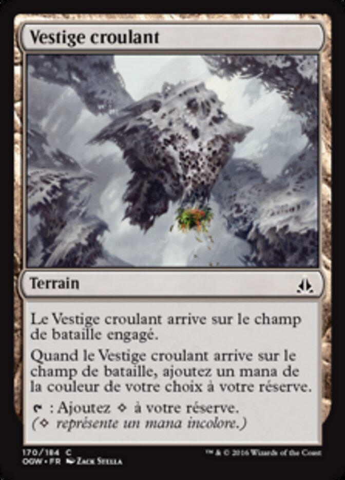Vestige croulant