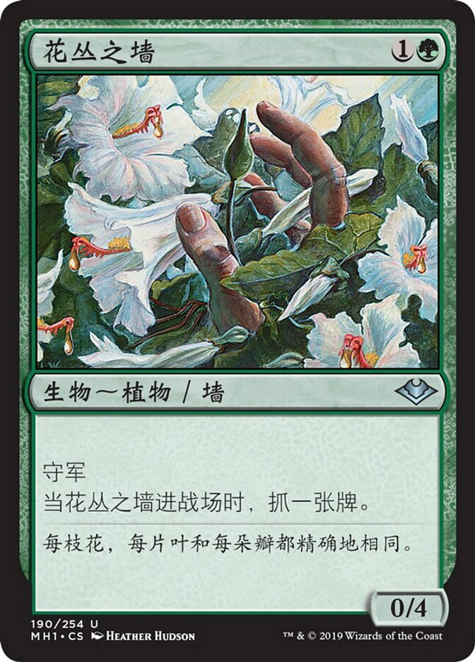 花丛之墙