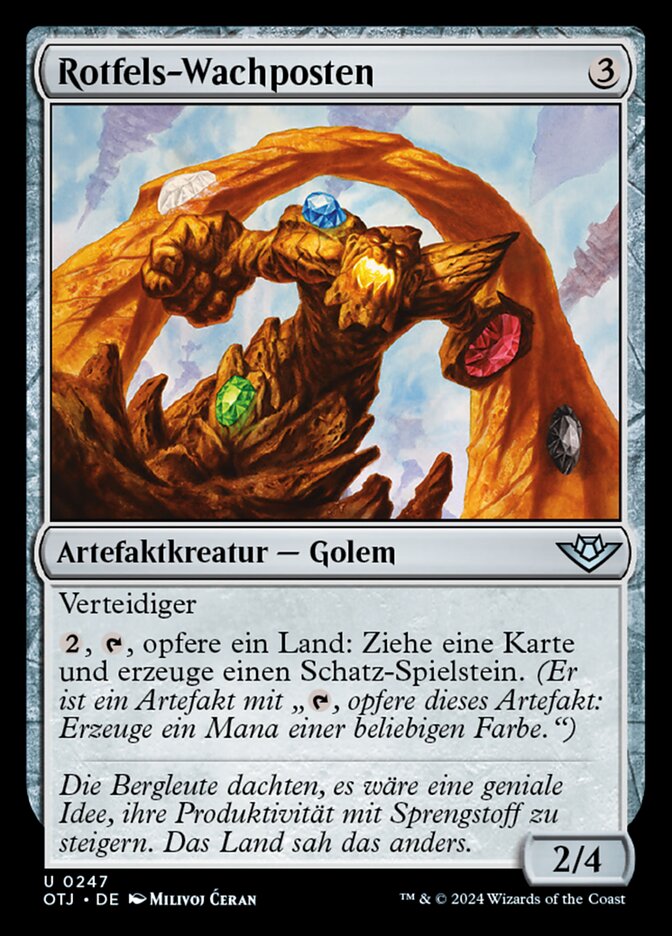 Rotfels-Wachposten
