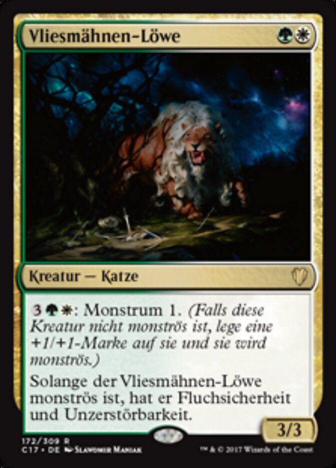 Vliesmähnen-Löwe