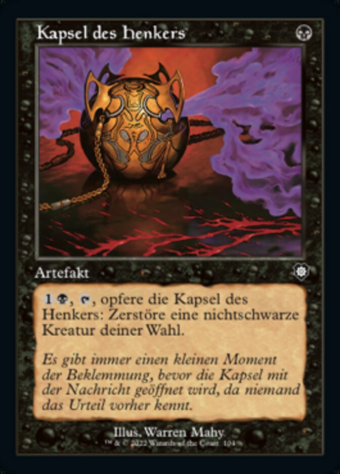 Kapsel des Henkers