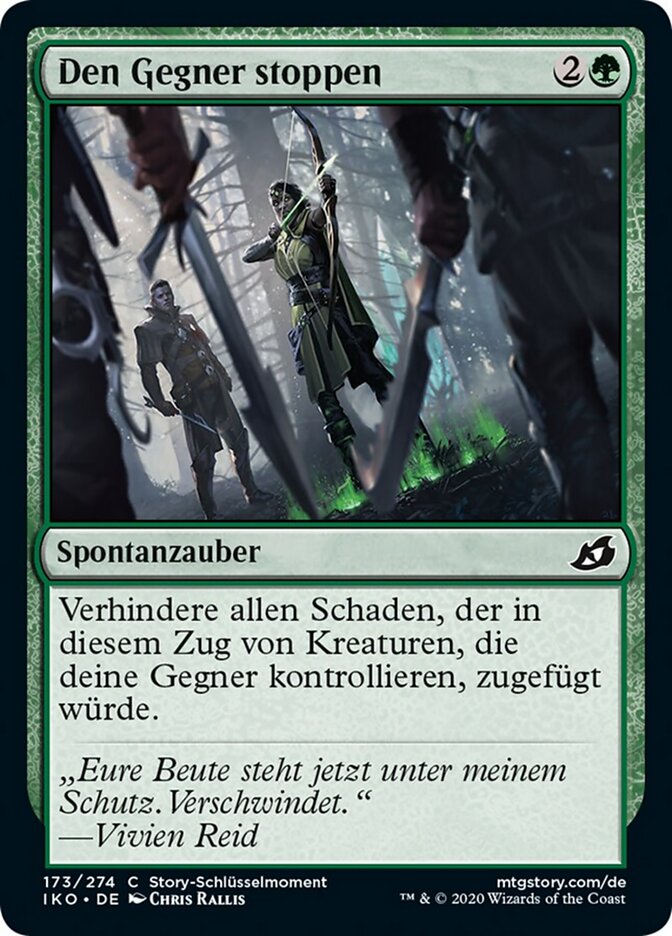 Den Gegner stoppen