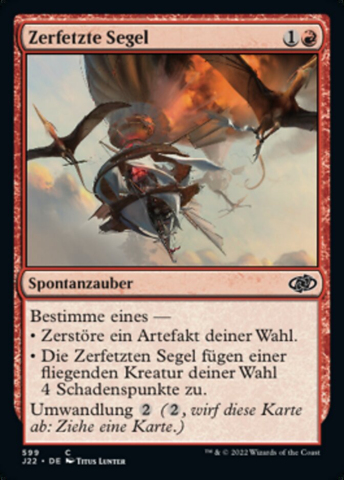 Zerfetzte Segel