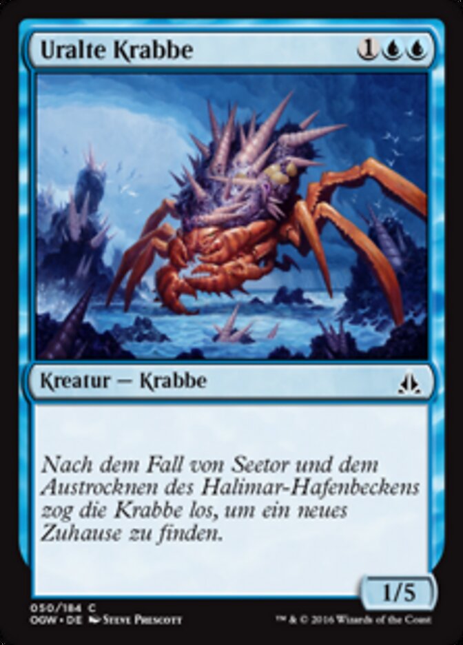 Uralte Krabbe