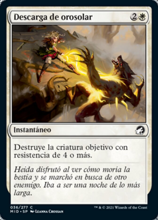 Descarga de orosolar