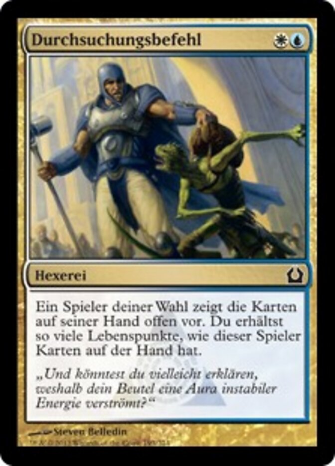 Durchsuchungsbefehl