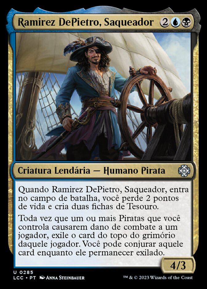 Ramirez DePietro, Saqueador