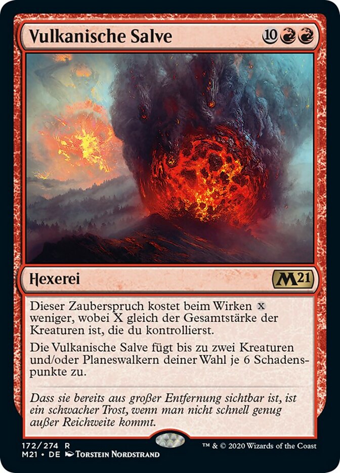 Vulkanische Salve