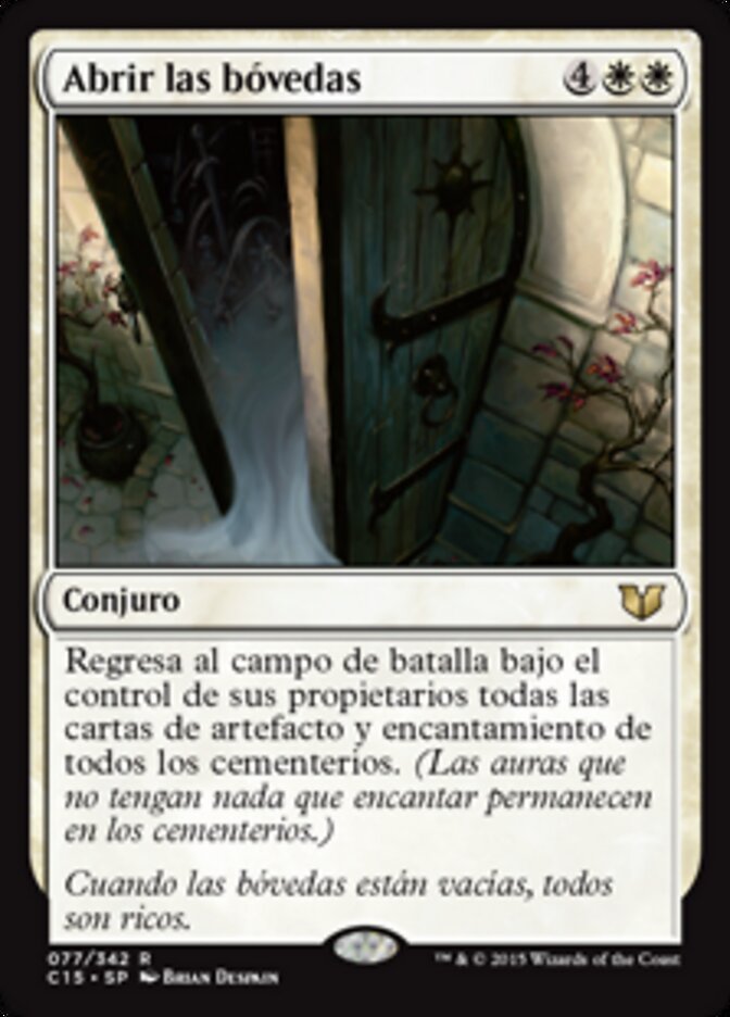 Abrir las bóvedas