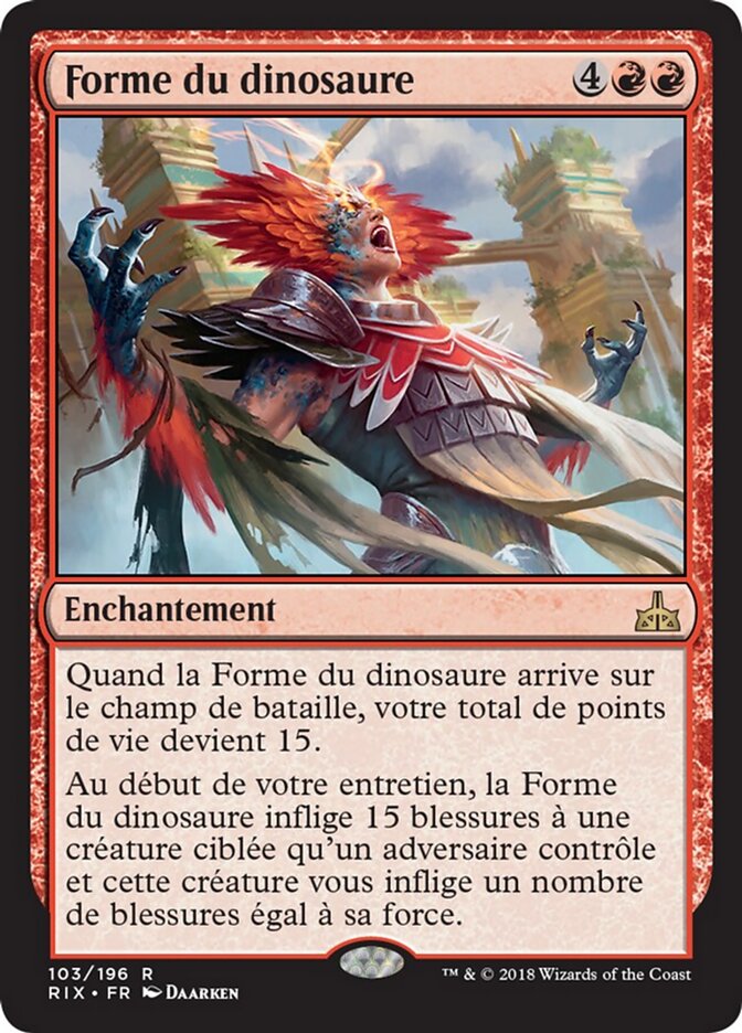 Forme du dinosaure