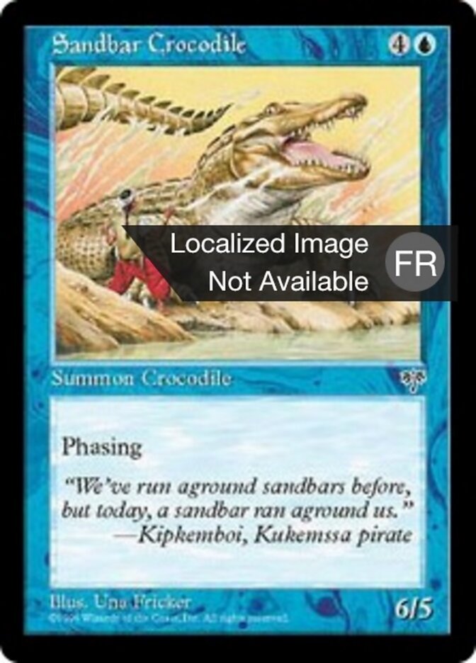Crocodile des bancs de sable