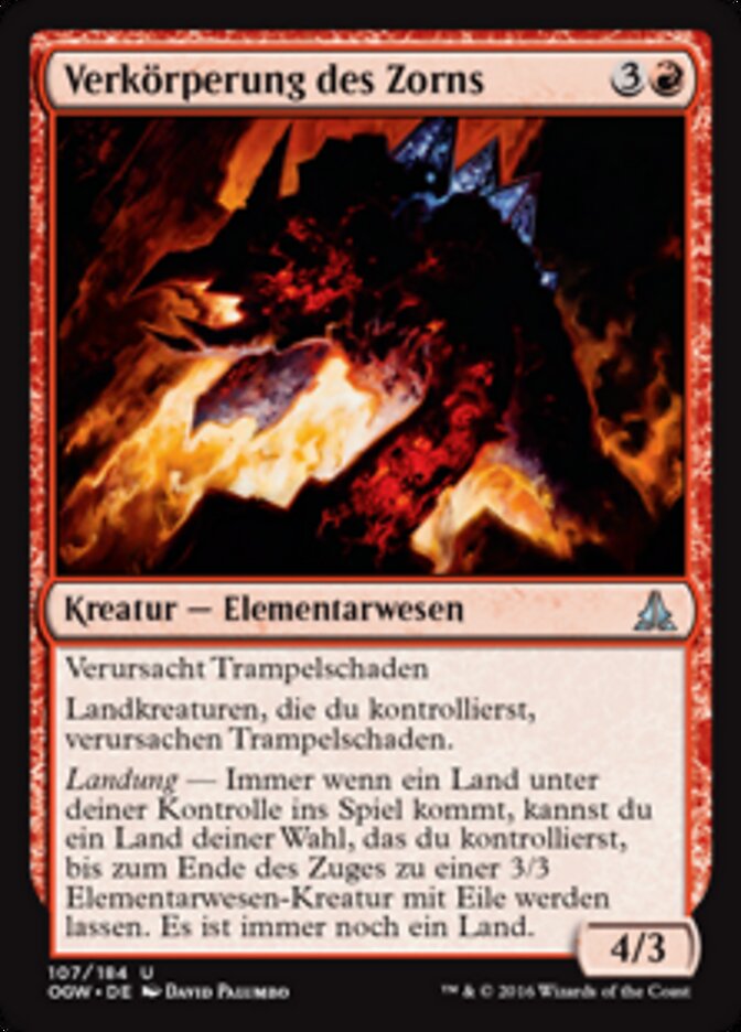 Verkörperung des Zorns
