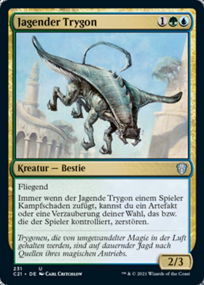 Jagender Trygon