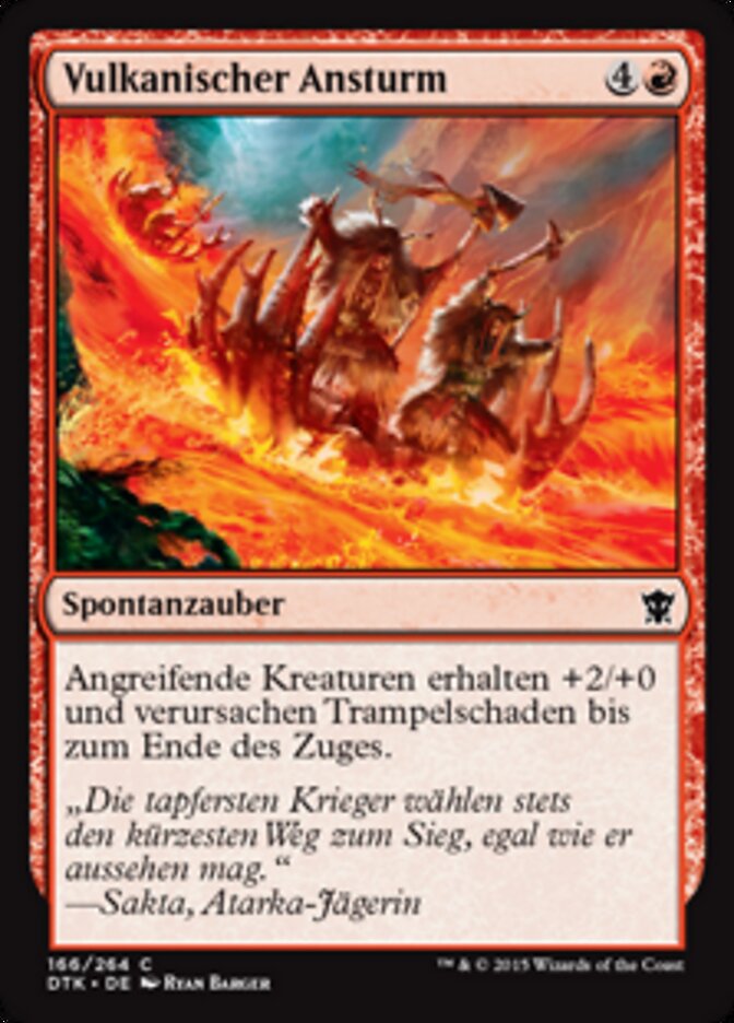 Vulkanischer Ansturm
