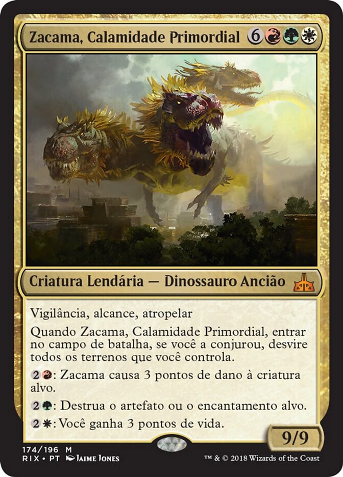 Zacama, Calamidade Primordial