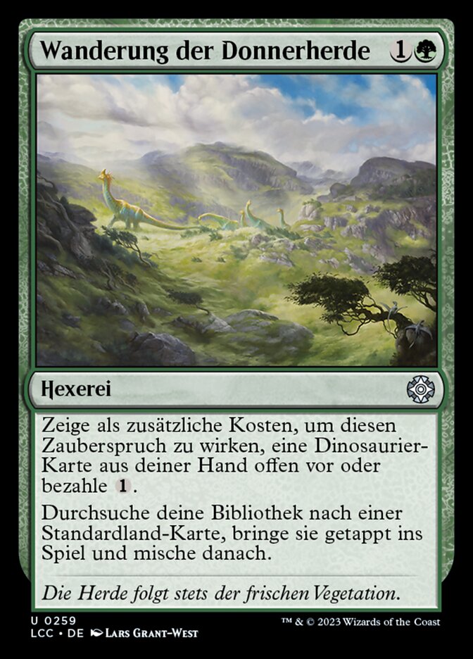 Wanderung der Donnerherde