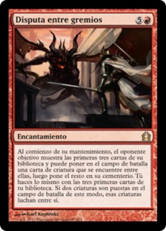Disputa entre gremios