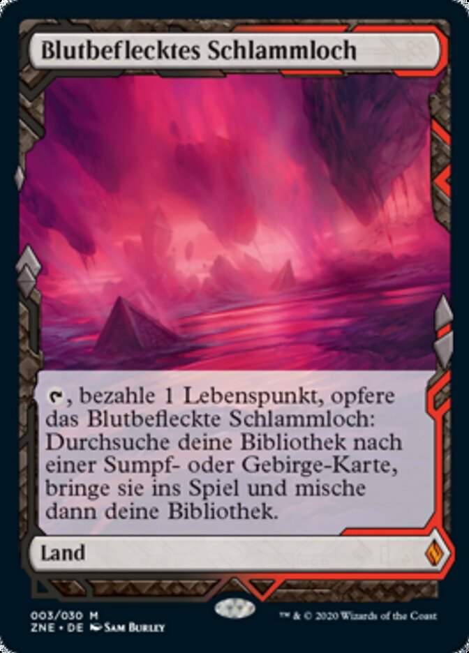 Blutbeflecktes Schlammloch