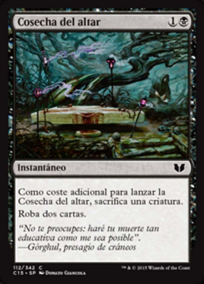 Cosecha del altar