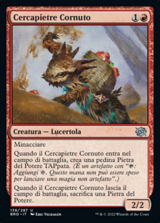 Cercapietre Cornuto