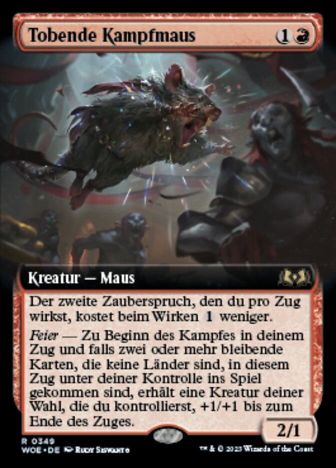 Tobende Kampfmaus