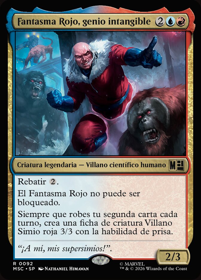 Fantasma Rojo, genio intangible