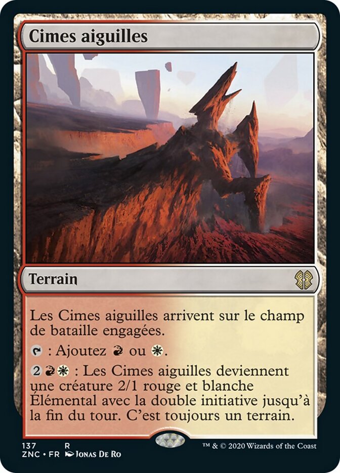 Cimes aiguilles