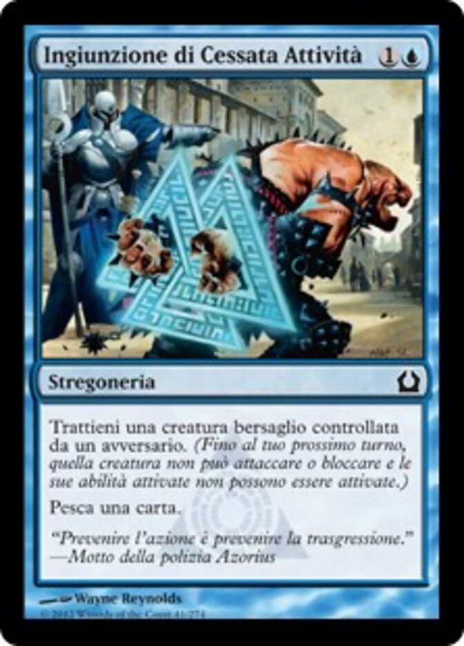 Ingiunzione di Cessata Attività