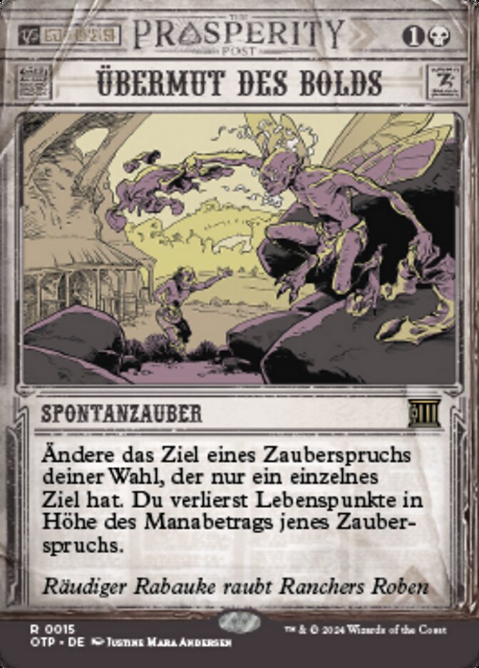 Übermut des Bolds