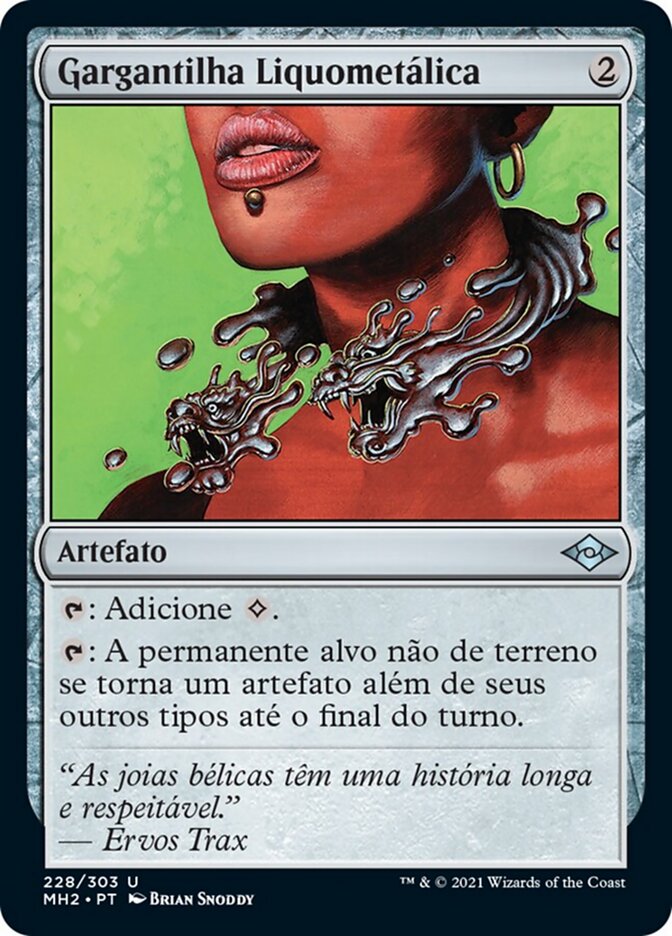 Gargantilha Liquometálica