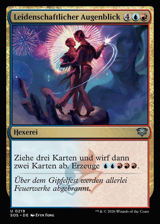 Leidenschaftlicher Augenblick