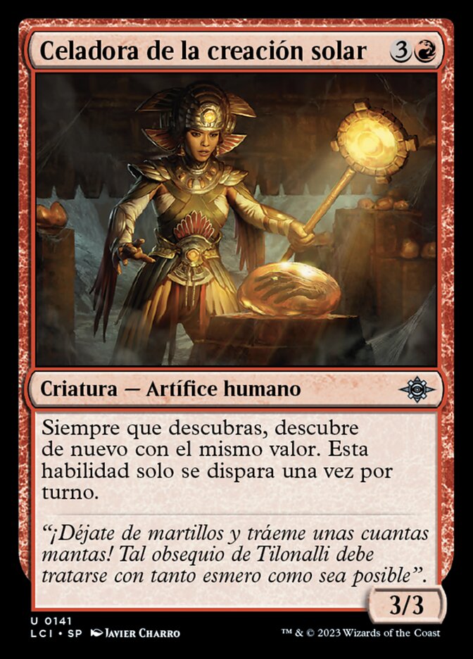 Celadora de la creación solar