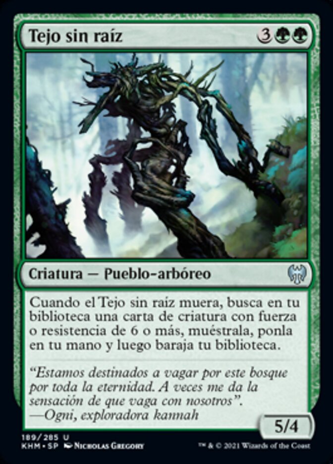 Tejo sin raíz