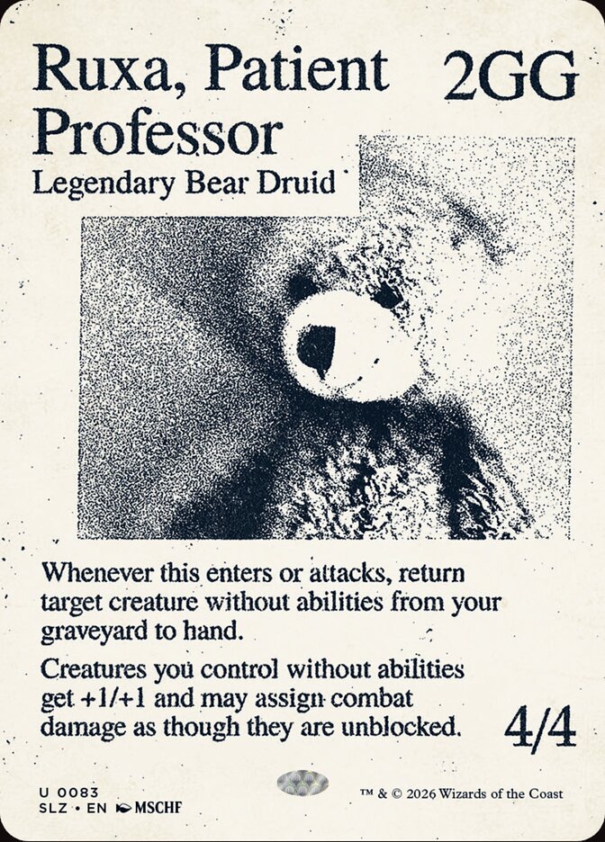 Ruxa, Patient Professor
