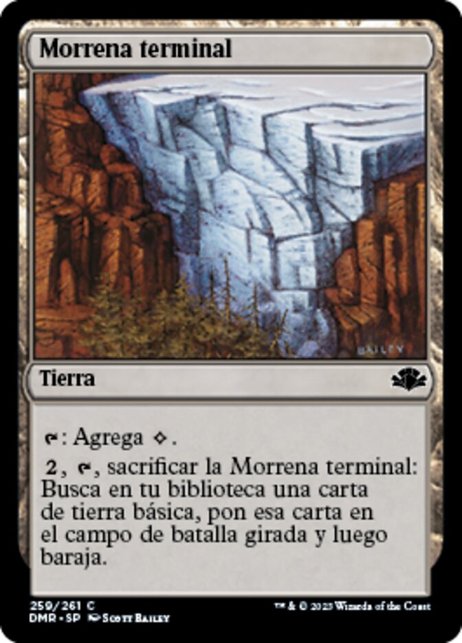 Morrena terminal