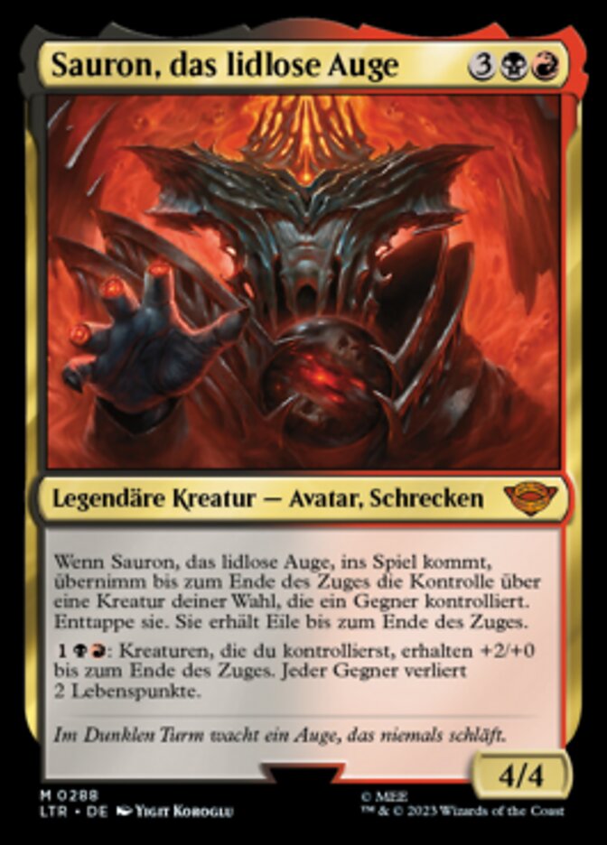 Sauron, das lidlose Auge