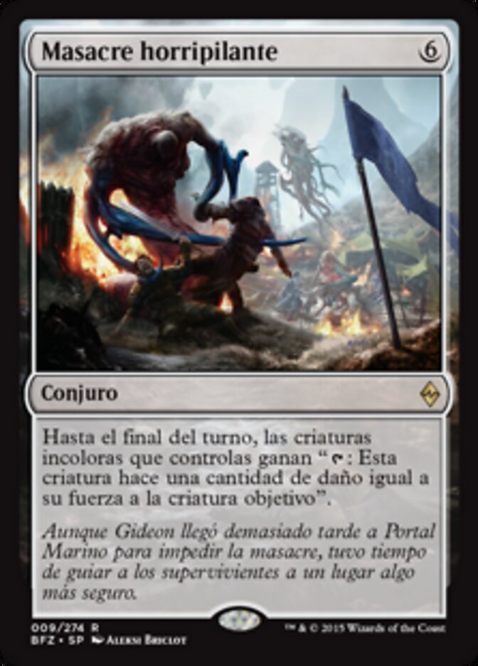 Masacre horripilante