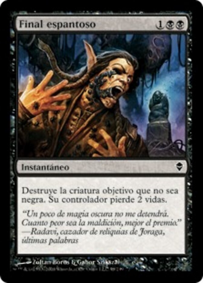 Final espantoso