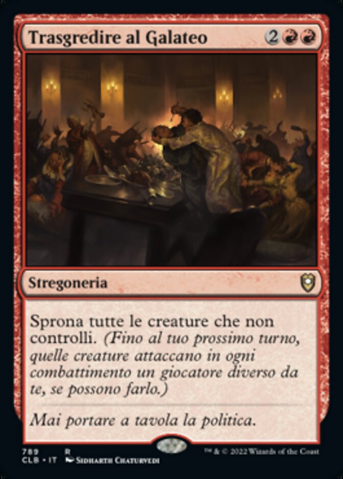 Trasgredire al Galateo