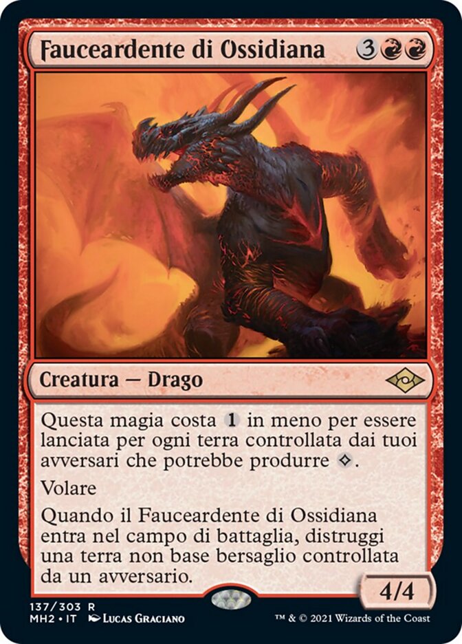 Fauceardente di Ossidiana