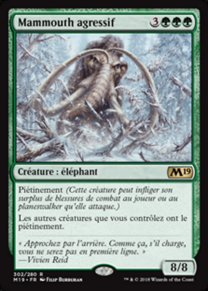 Mammouth agressif