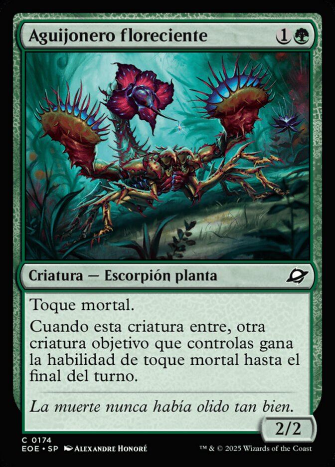 Aguijonero floreciente