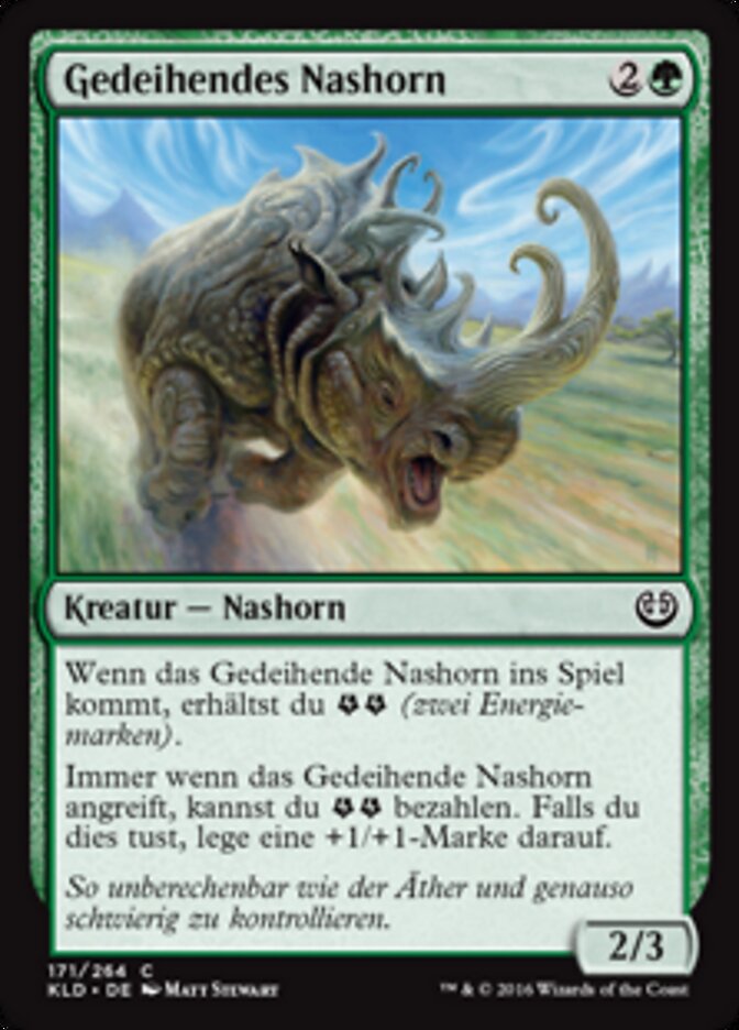 Gedeihendes Nashorn