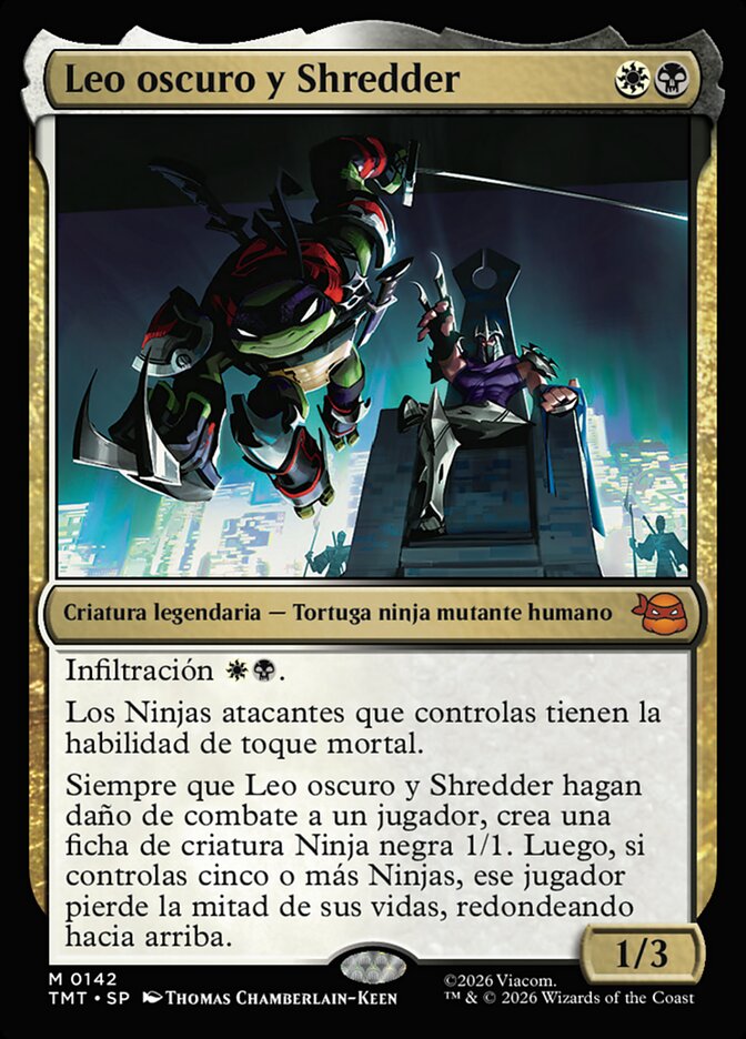 Leo oscuro y Shredder