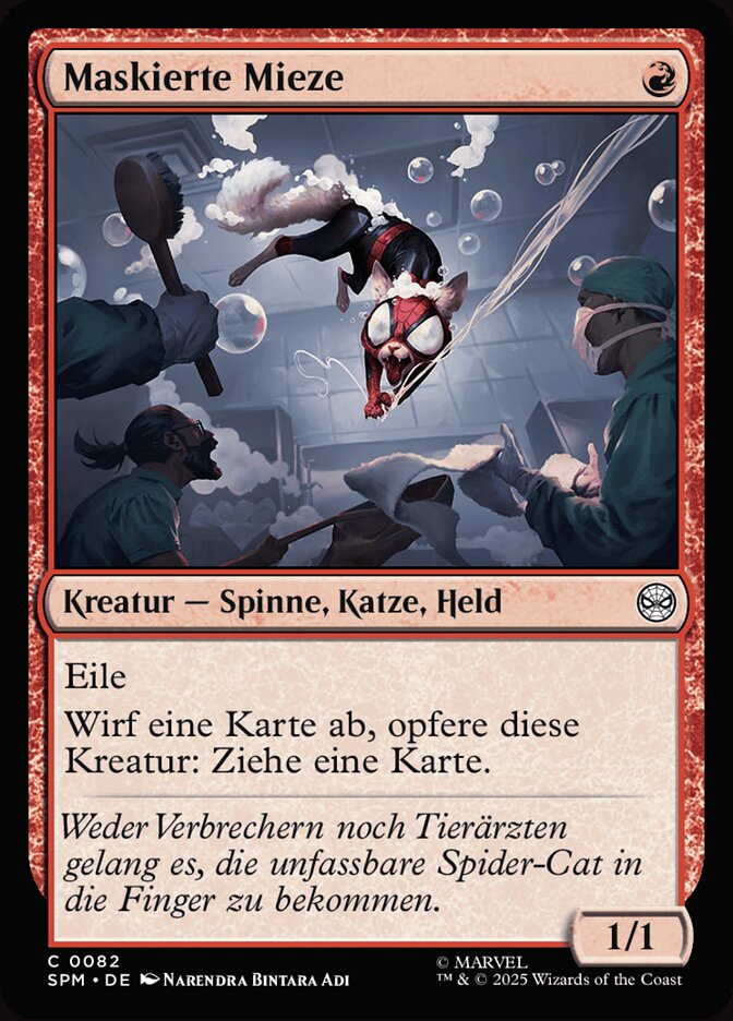 Maskierte Mieze