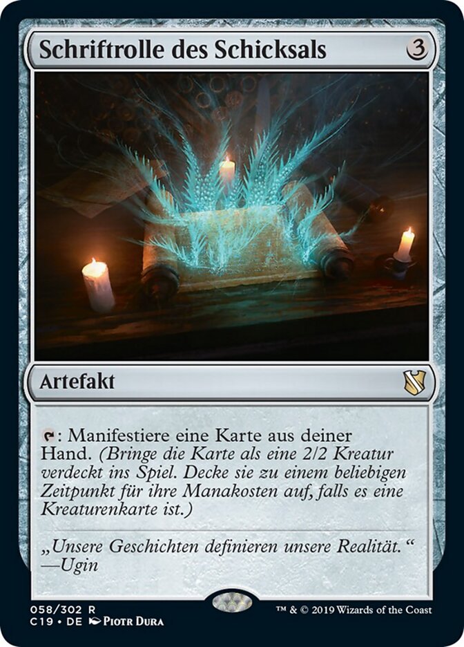 Schriftrolle des Schicksals
