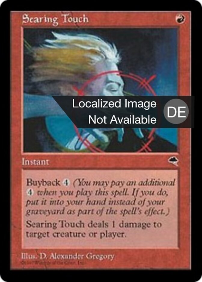 Brennende Berührung