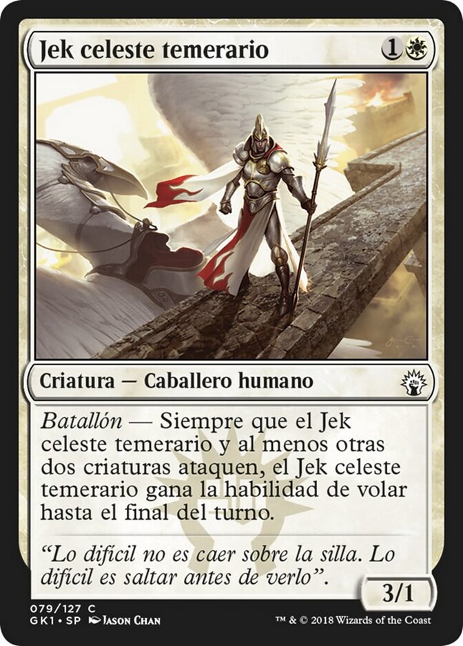 Jek celeste temerario