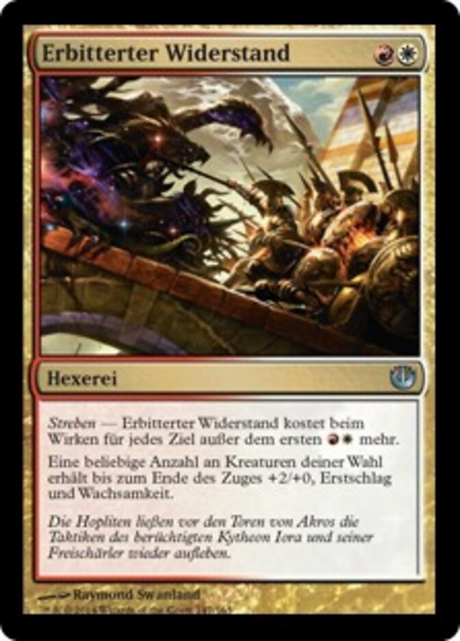 Erbitterter Widerstand